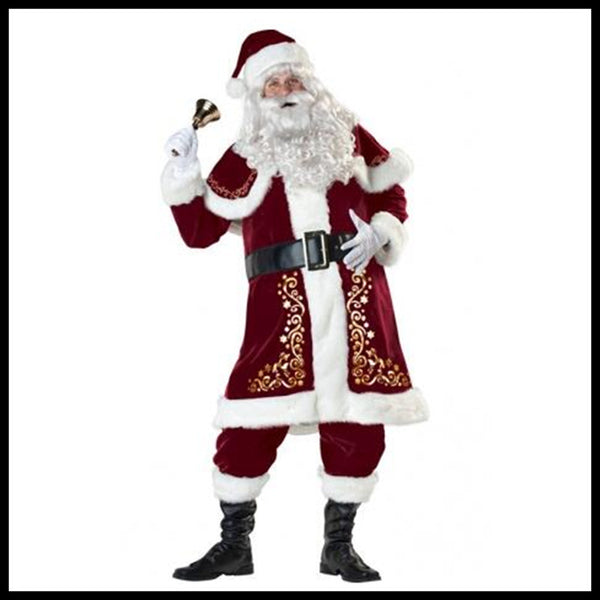Bar Christmas Costume Adult Men and Women Santa Christmas Costume Christmas Costume | LUXETHREAD