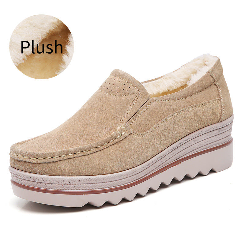 Fashion platform rocking shoes women's single shoes mom shoes | LUXETHREAD