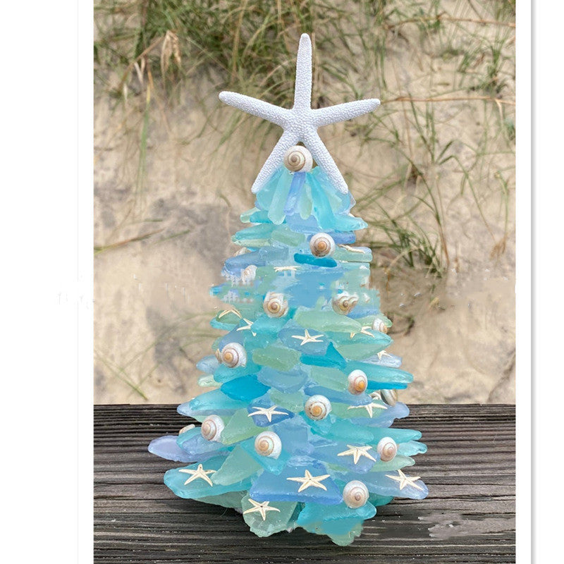 DIY Christmas Decoration Blue Christmas Tree Glass Creative Unique Decoration | LUXETHREAD