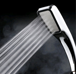 300 Hole Pressurized Shower Head Square Hand Shower | LUXETHREAD
