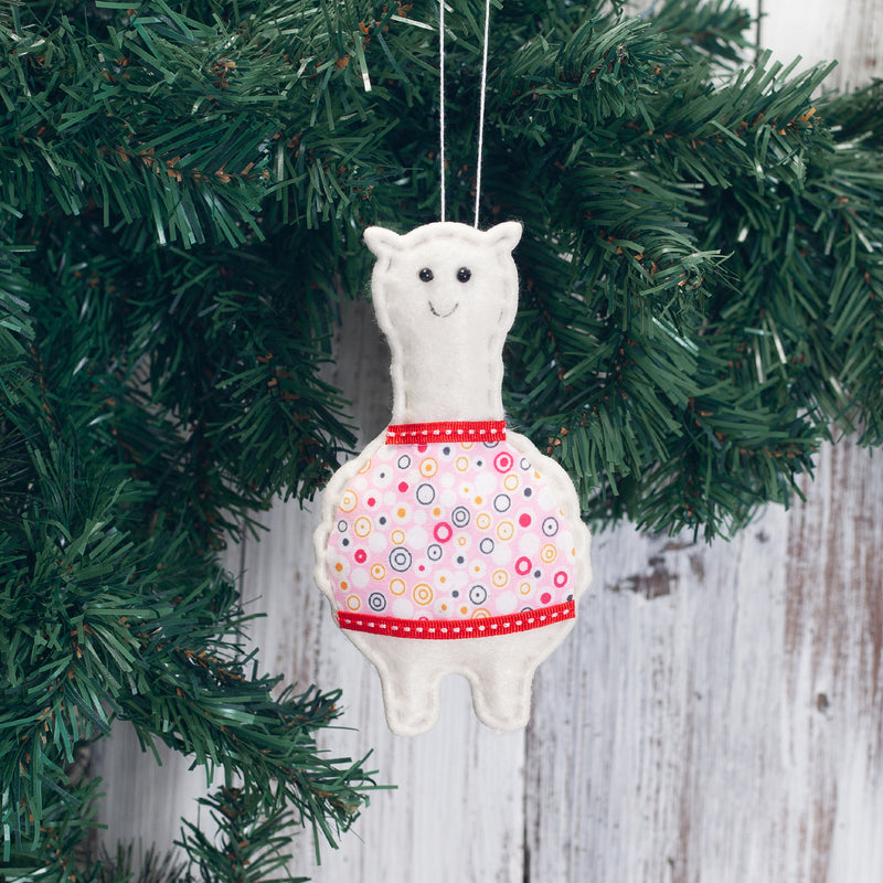 Creative Christmas Tree Alpaca Decoration Pendant Set | LUXETHREAD