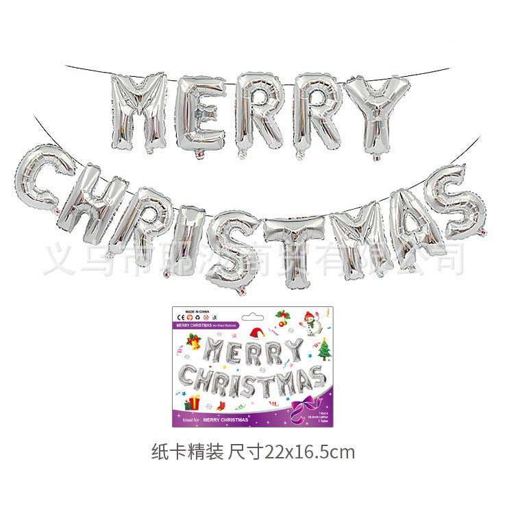 Christmas decoration aluminum film balloon | LUXETHREAD