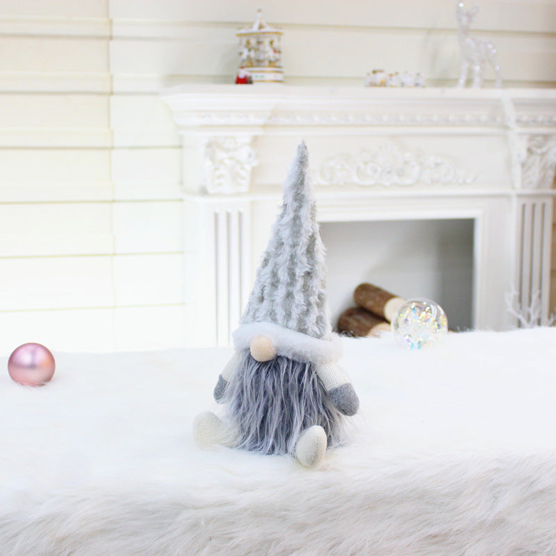 Christmas New Products Telescopic Pole Faceless Doll Window Christmas Decoration Supplies | LUXETHREAD