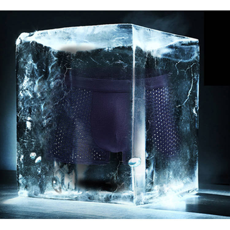 Ice silk men's underwear mesh boxer | LUXETHREAD