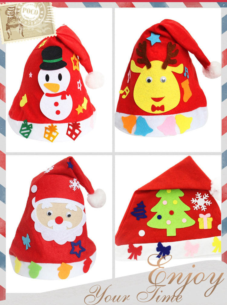 DIY Christmas Hat Christmas Children's Nursery School Christmas Necessities and Children's Christmas Hat | LUXETHREAD