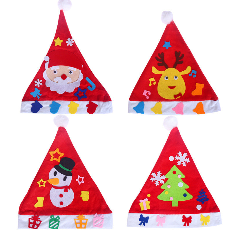 DIY Christmas Hat Christmas Children's Nursery School Christmas Necessities and Children's Christmas Hat | LUXETHREAD
