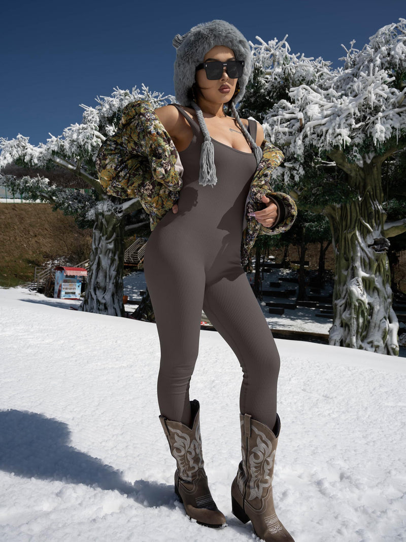 Women's Suspender Tank Top Tights | LUXETHREAD