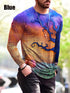 Halloween Autumn And Winter Men S Print Simple Long-Sleeved T Shirt | LUXETHREAD