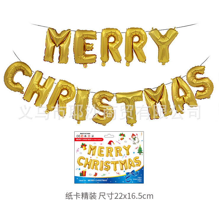 Christmas decoration aluminum film balloon | LUXETHREAD