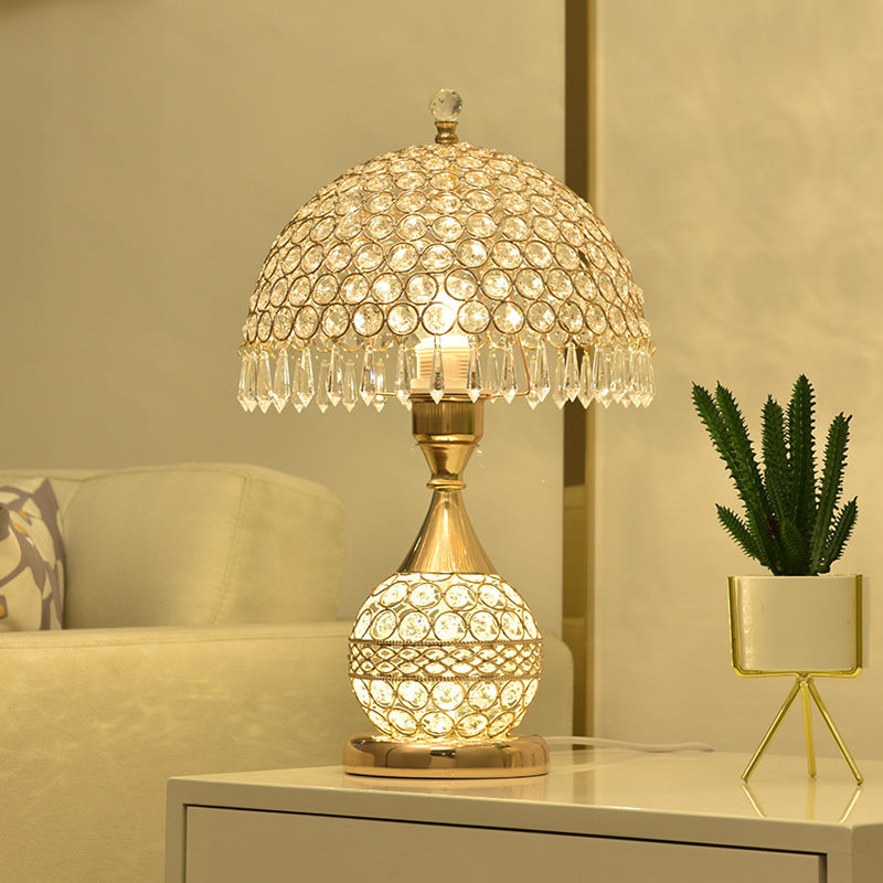 Crystal Desk Lamp Bedroom Bedside Lamp | LUXETHREAD