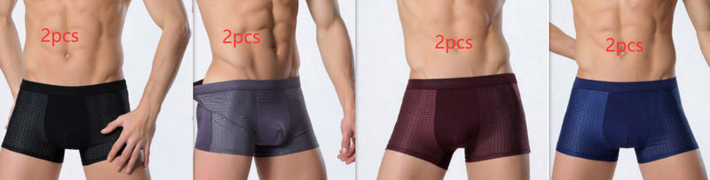 Ice silk men's underwear mesh boxer | LUXETHREAD