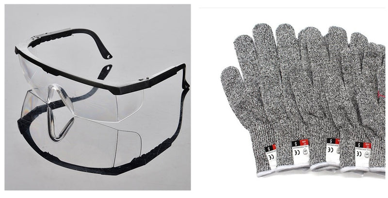 Rubber-dipped gloves against stabbing and cutting | LUXETHREAD 
