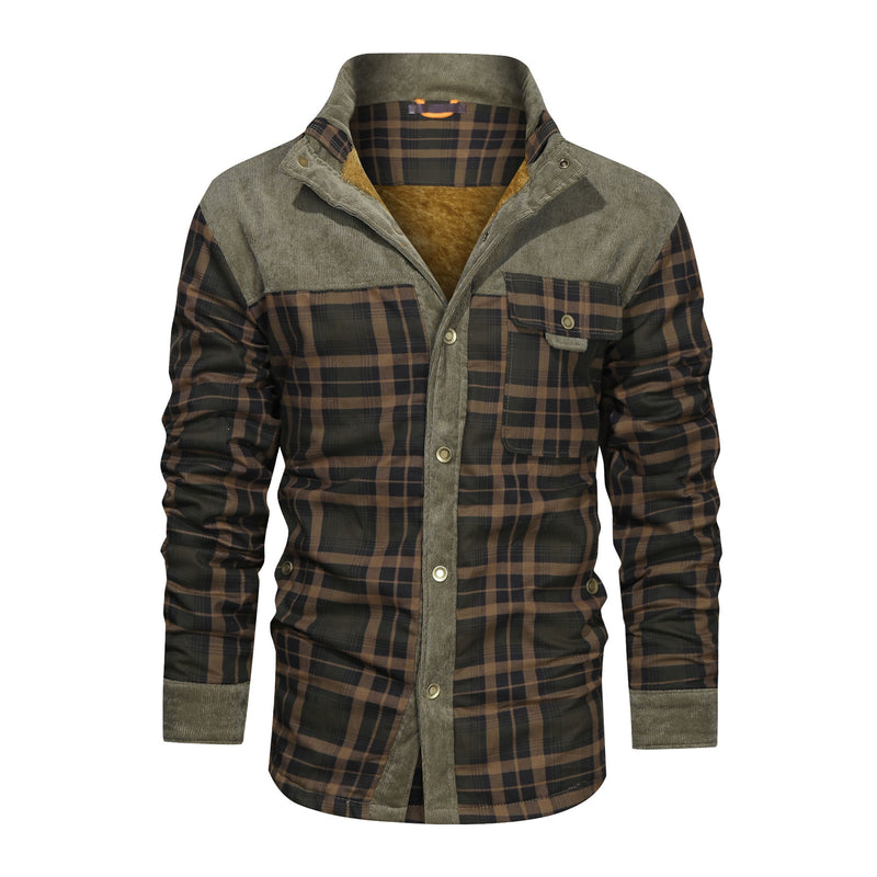 Men's Coat Fleece Thickened Military Coat Autumn Winter Coat Men's Brand Clothing | LUXETHREAD