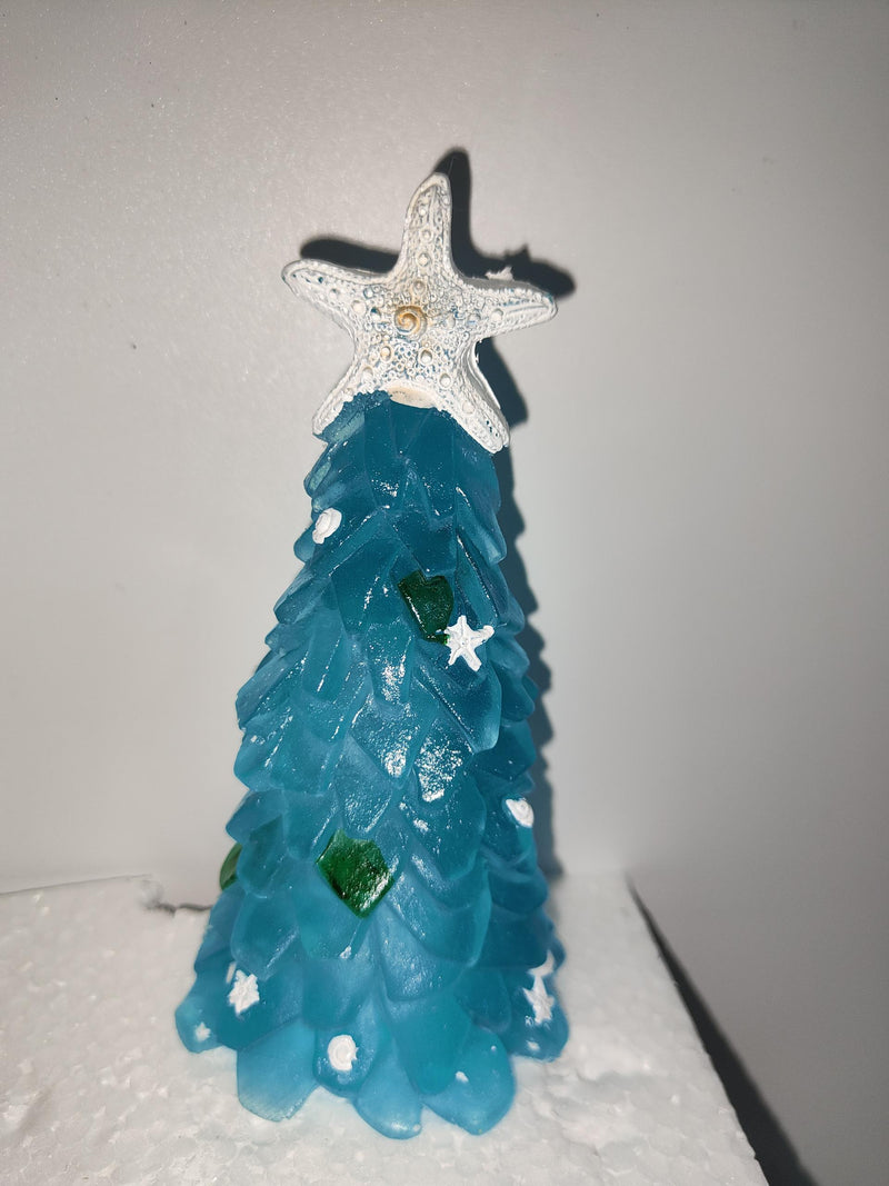 DIY Christmas Decoration Blue Christmas Tree Glass Creative Unique Decoration | LUXETHREAD