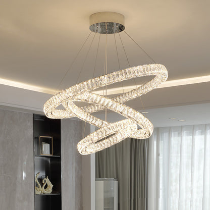 Light Luxury Crystal Chandelier Living Room | LUXETHREAD