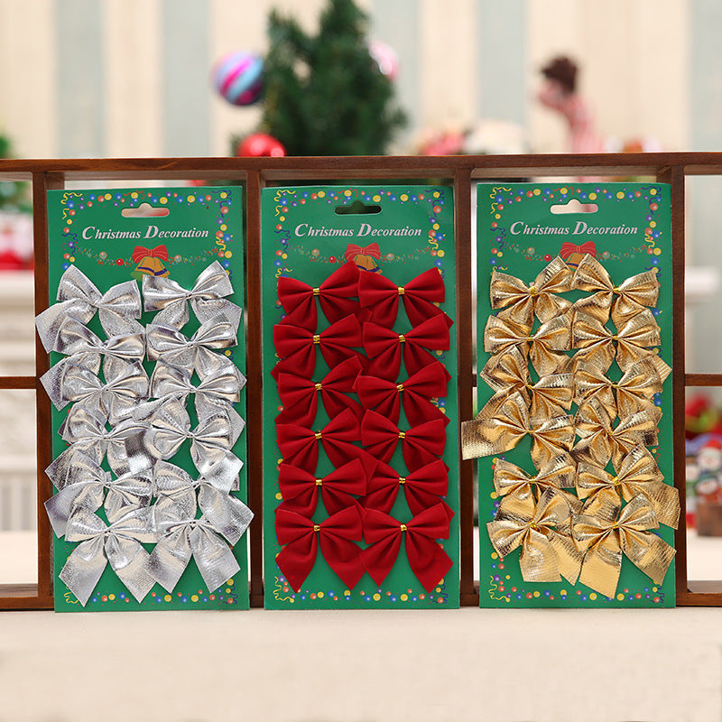Christmas Tree Ornaments Christmas Decoration Bow | LUXETHREAD