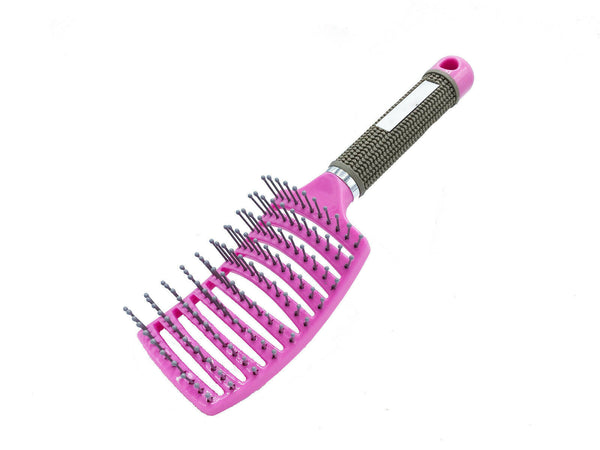 Hair Scalp Massage Brush Anti Static Curved Vented Styling Detangling | LUXETHREAD
