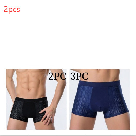 Ice silk men's underwear mesh boxer | LUXETHREAD