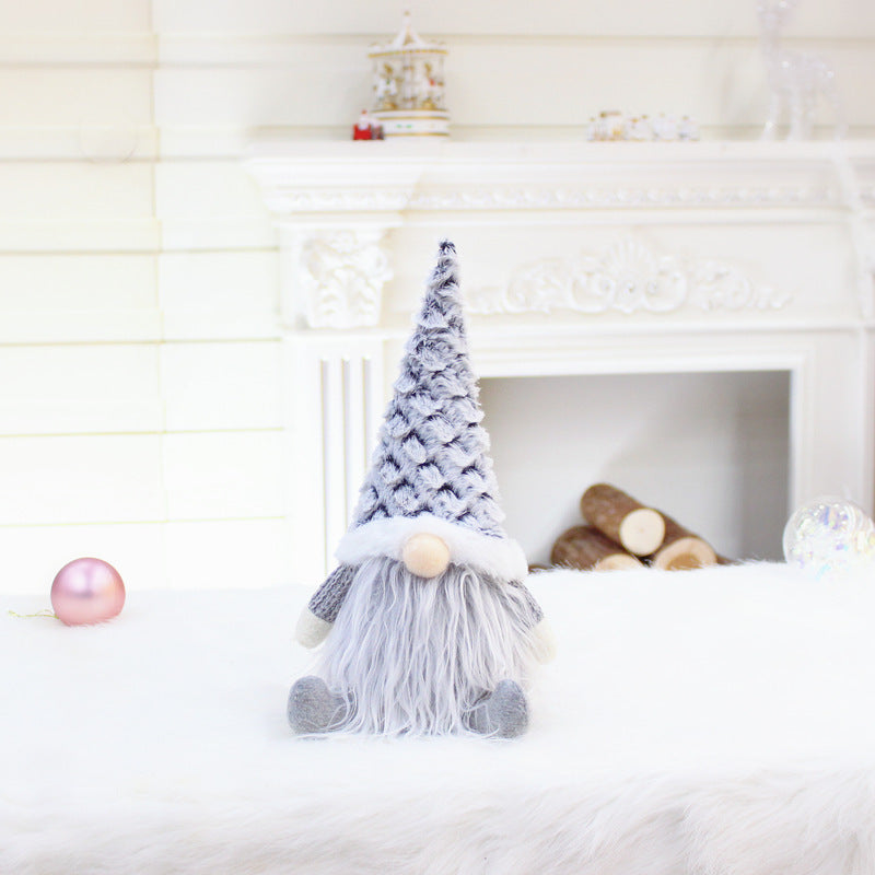 Christmas New Products Telescopic Pole Faceless Doll Window Christmas Decoration Supplies | LUXETHREAD