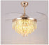 Living Room Invisible Dining Room ABS Ceiling Fan Lamp | LUXETHREAD