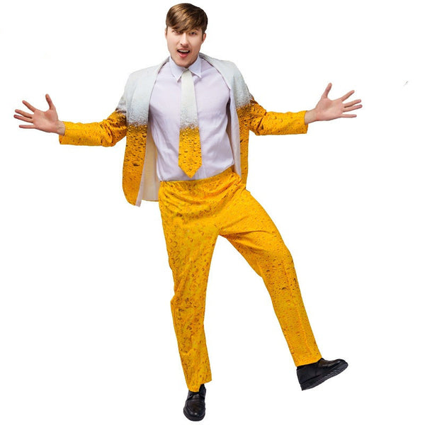 Adult Men Carnival Beer Suit Stage Wear Performance Costume | LUXETHREAD
