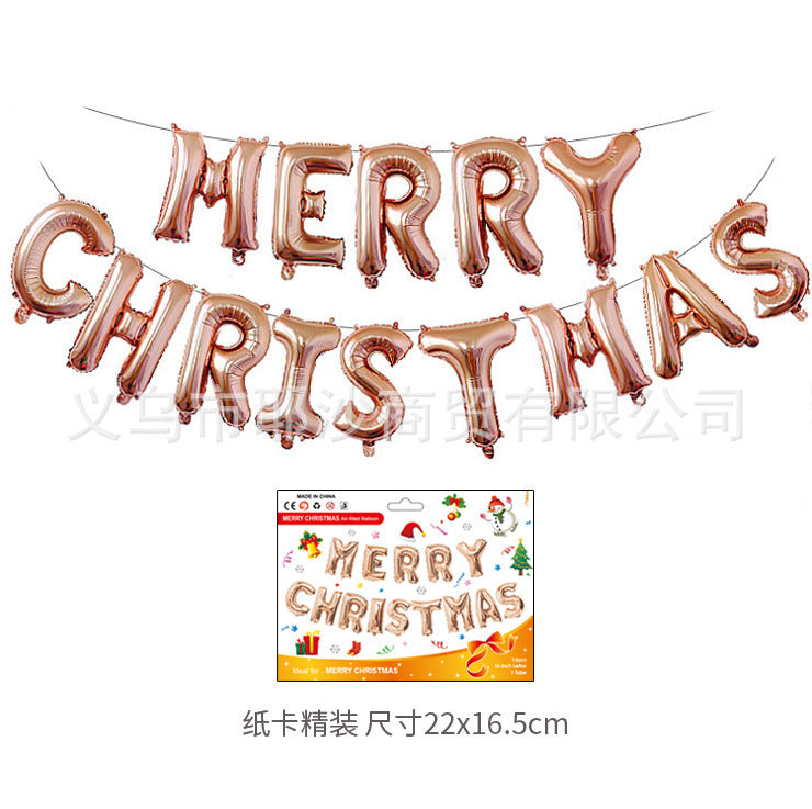 Christmas decoration aluminum film balloon | LUXETHREAD