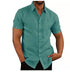 Men Short Sleeve Summer Solid Shirts Casual Loose Tops Tee | LUXETHREAD