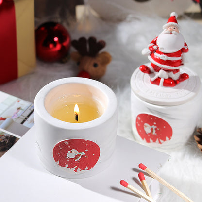 Christmas Aromatherapy Candle Gift Supplies Layout | LUXETHREAD