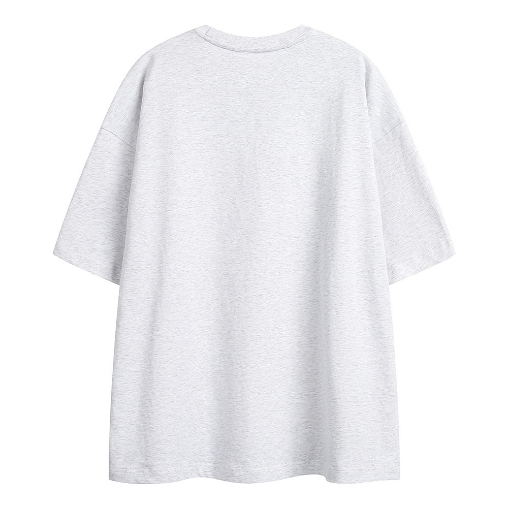 Cartoon Puppy Paste Cloth Embroidery T-shirt Men | LUXETHREAD