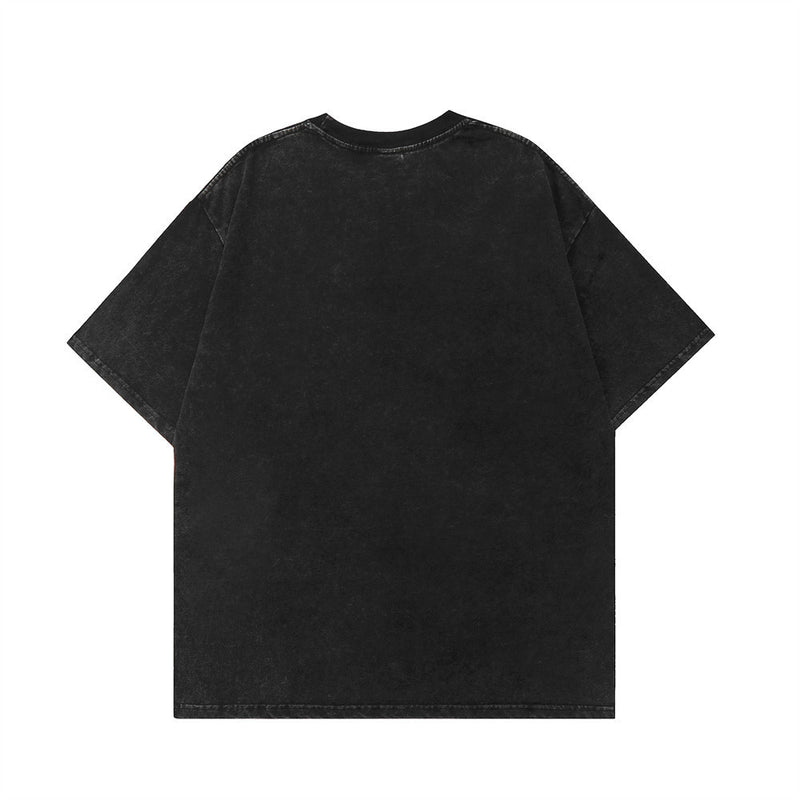 Flower Affixed Cloth Embroidered T-shirt For Men | LUXETHREAD