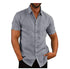 Men Short Sleeve Summer Solid Shirts Casual Loose Tops Tee | LUXETHREAD