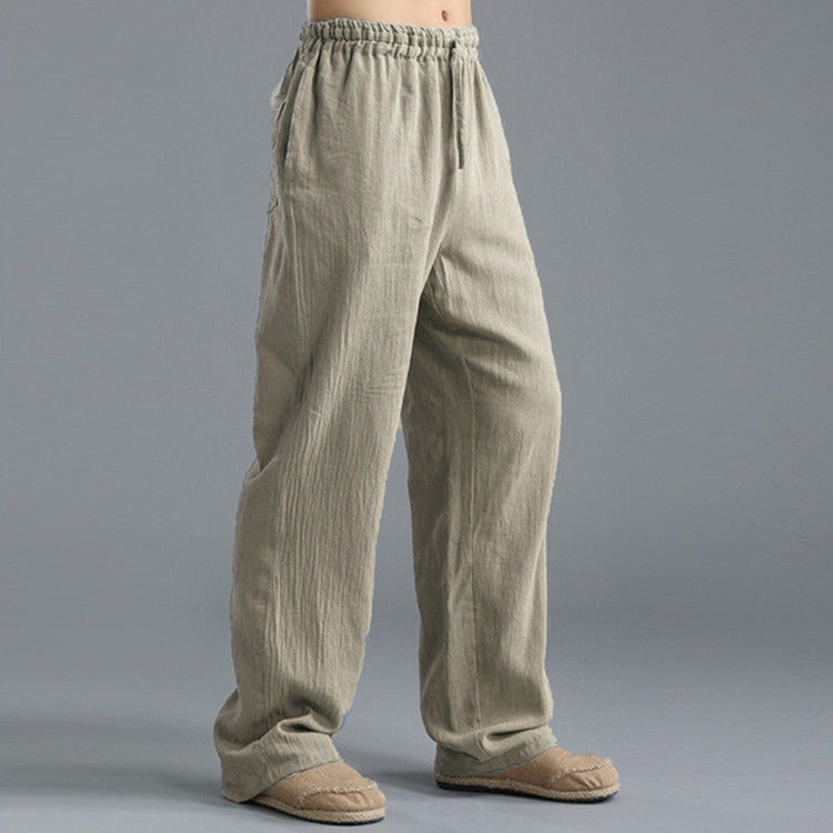 Men's Breathable Linen Loose Casual Sports Pants | LUXETHREAD