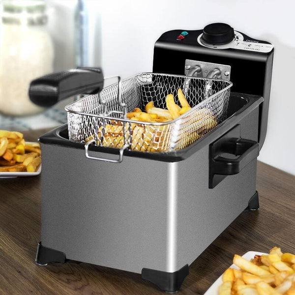 Household 3L French Fries Electromechanical Fryer | LUXETHREAD