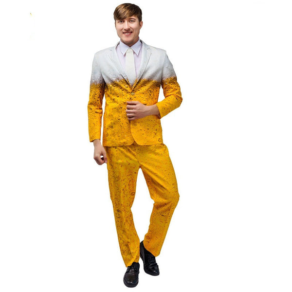 Adult Men Carnival Beer Suit Stage Wear Performance Costume | LUXETHREAD
