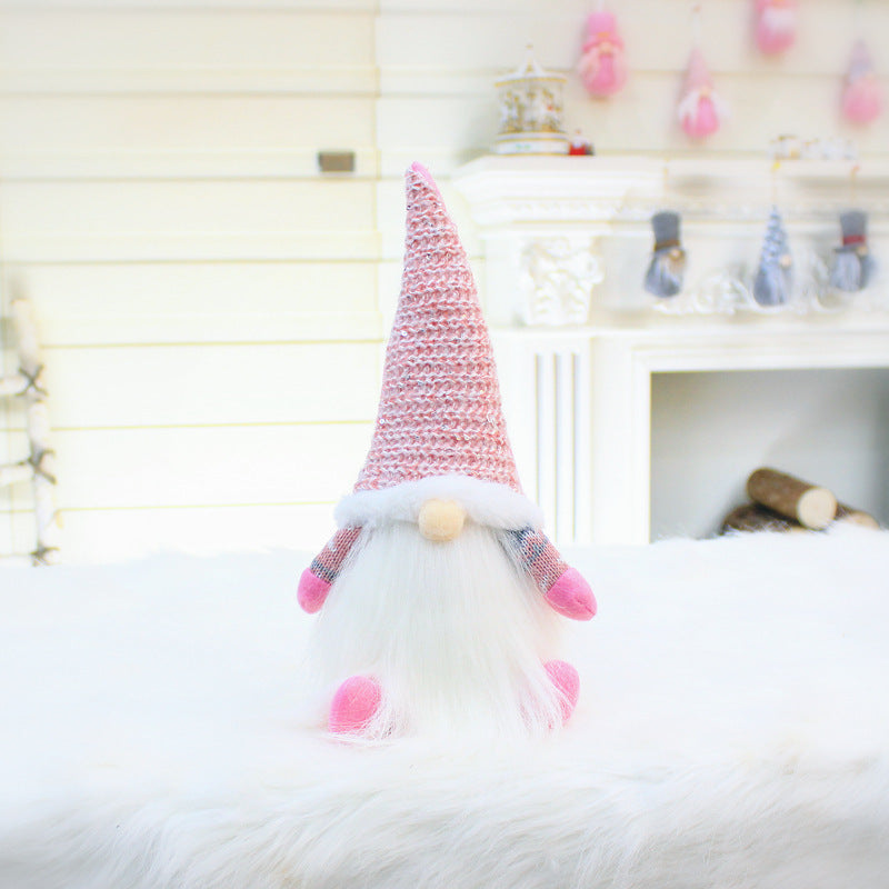 Christmas New Products Telescopic Pole Faceless Doll Window Christmas Decoration Supplies | LUXETHREAD