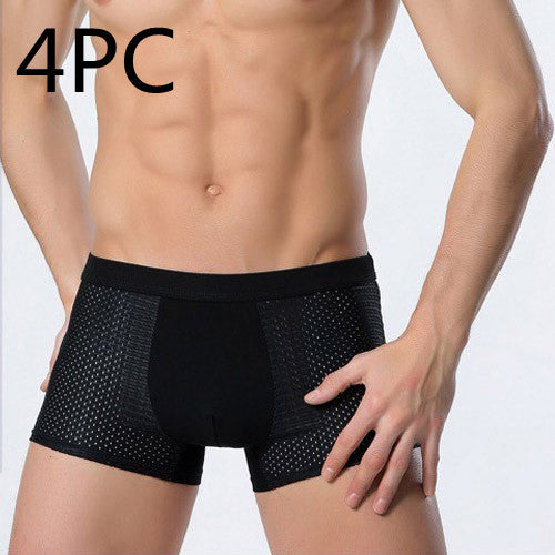Ice silk men's underwear mesh boxer | LUXETHREAD