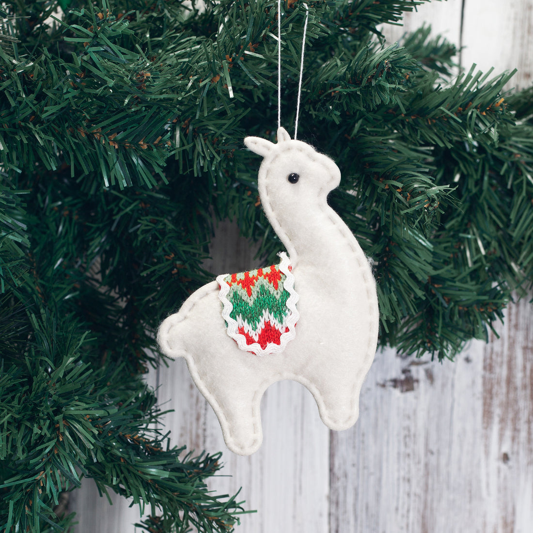 Creative Christmas Tree Alpaca Decoration Pendant Set | LUXETHREAD