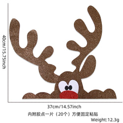 Christmas Decorations Felt Cloth Door Sticker Decoration | LUXETHREAD
