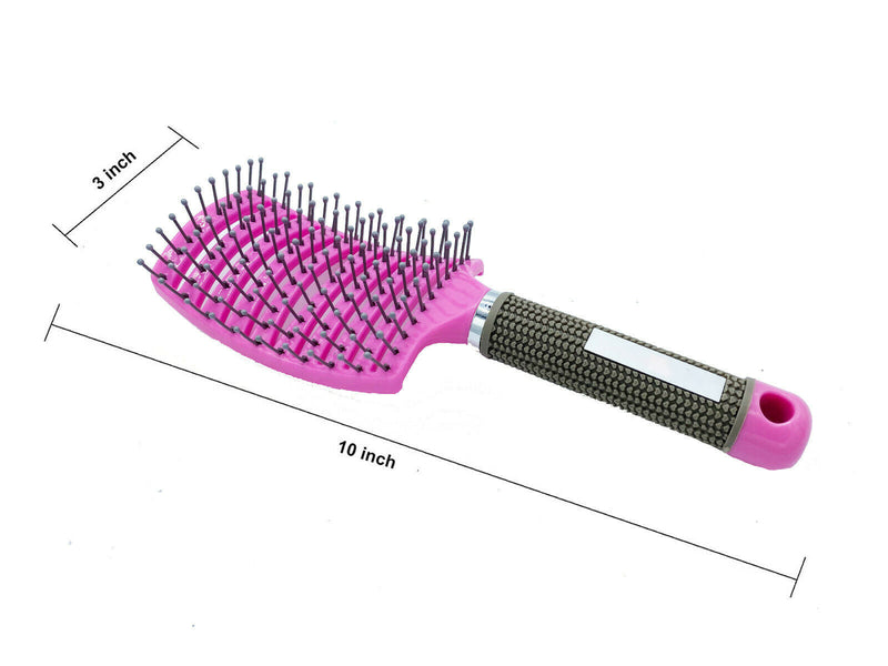 Hair Scalp Massage Brush Anti Static Curved Vented Styling Detangling | LUXETHREAD