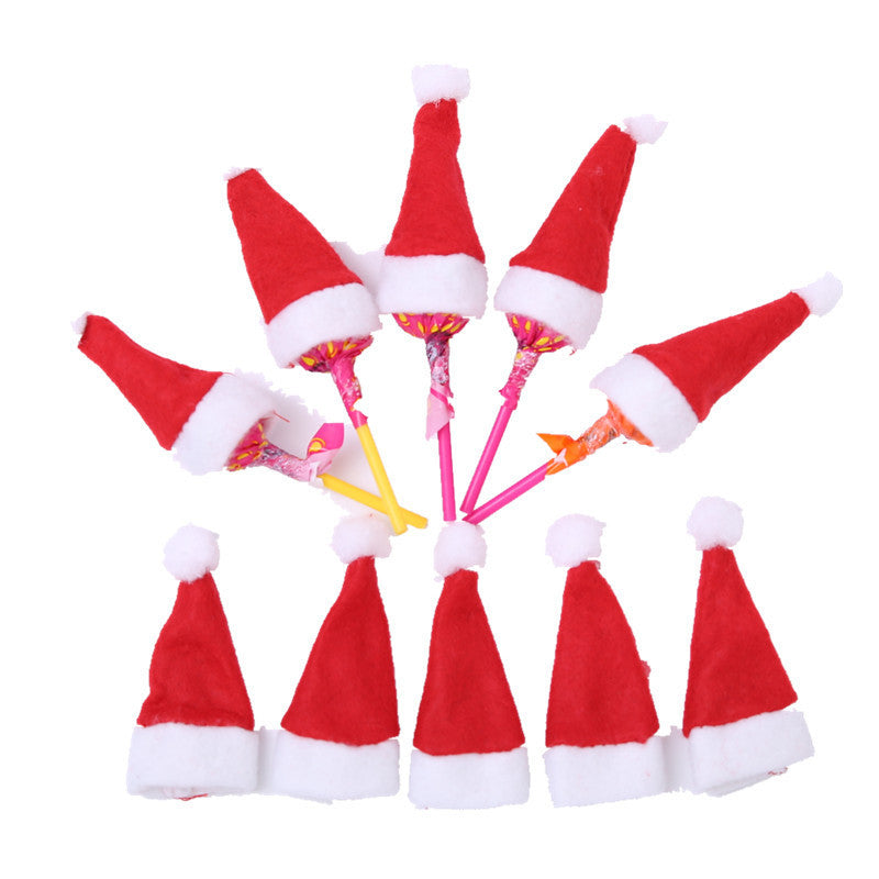 Christmas Decoration Supplies Mini Christmas Hat Non-woven Fabric Small Hat 4 7cm | LUXETHREAD