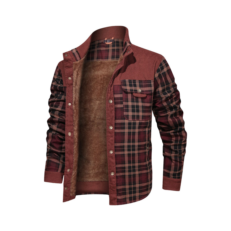 Men's Coat Fleece Thickened Military Coat Autumn Winter Coat Men's Brand Clothing | LUXETHREAD