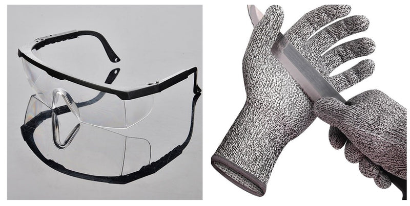 Rubber-dipped gloves against stabbing and cutting | LUXETHREAD 