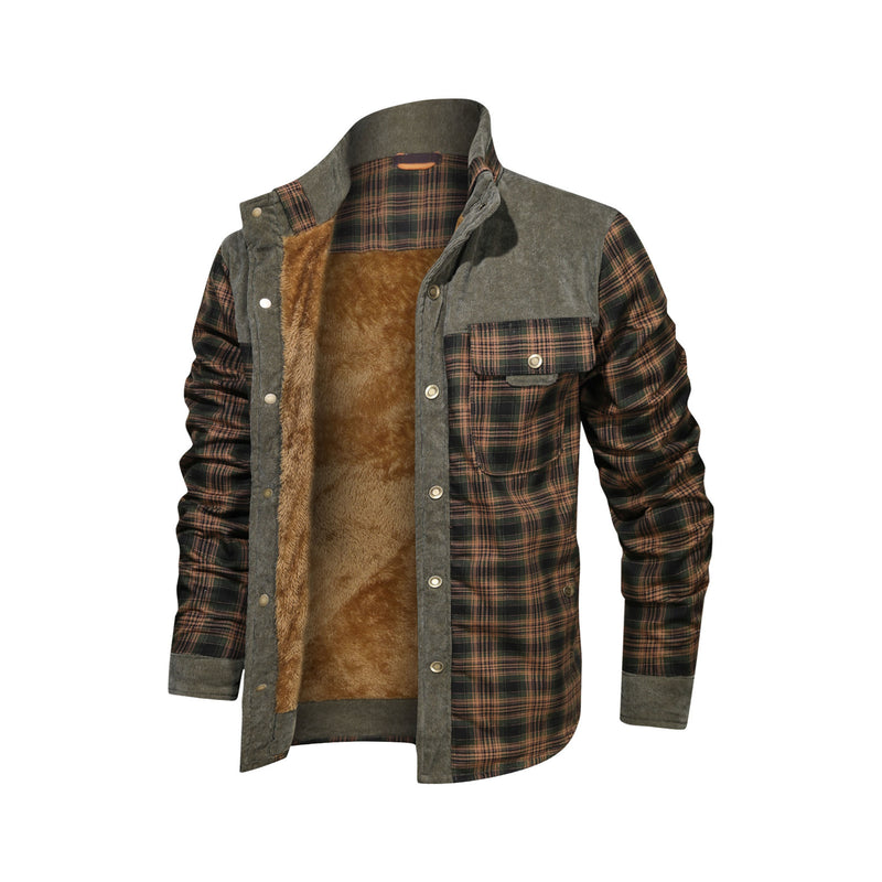 Men's Coat Fleece Thickened Military Coat Autumn Winter Coat Men's Brand Clothing | LUXETHREAD