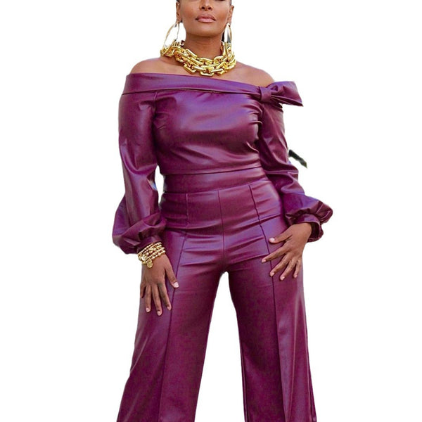 Personality Fashion Leather Suit Women | LUXETHREAD 